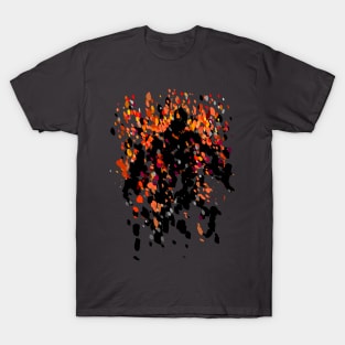 Burning Man Figure In Flames T-Shirt